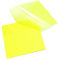 Transparente Haftnotizen,Selbstklebendes Transparent Sticky Notes,Wasserfest Haftnotizzettel Set,Wiederbeschreibbar Klebezettel,für Schule,Büro,Studenten,Bürodokumenten,Büchern,75×75 mm,50PCS (Gelb)