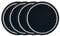 Jagowa 4PCS Bling Car Cup Coasters Rhinestone Car Cup Holder Anti Slip 2.75inch Car Interior Accessories(Black)