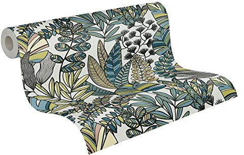 A.S. Création Antigua 390951 Non-Woven Plant Wallpaper 10.05 m x 0.53 m Made in Germany
