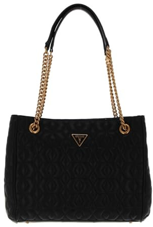 GUESS Women IZZY Status Satchel Bag, BLA