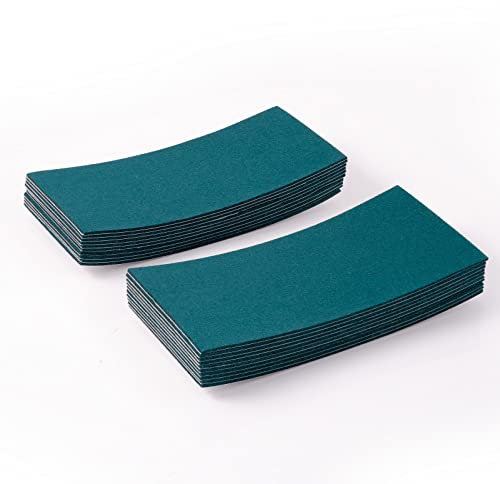 FOSHIO 20 Stück Ersatzfilz für Rakel, Selbstklebend Filz Rakel Felt Buffer, Grün Filzkante Rakelzubehör Reinigung Filzband Filzrand Kratzfestes für 10cm Rakel