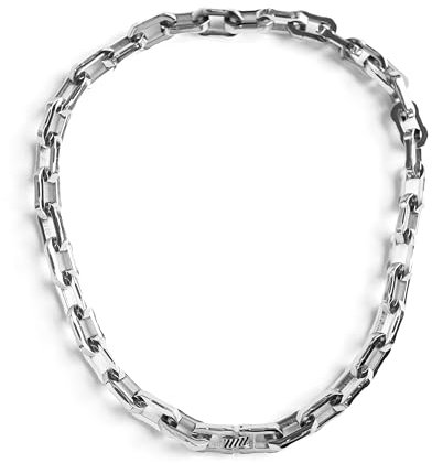 Fabric of the Universe Stainless Steel Padlock Pendant Necklace, Stainless Steel, No Gemstone