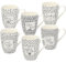 Tognana Mood, set 6 mug 350 cc, New Bone China, nero