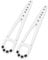 2Pcs Cat Door Latch Pe Stainless Steel Adjustable Pet Door Holder For Keep Dogs Out (White)