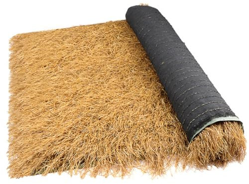 Techo De Paja Artificial, Techo De Paja Tiki, Bar, Cabaña, Hierba, Pato, Barco, Persianas, Rollos De Corredor, Palapa, Techo De Paja Para Cubiertas De Sombrilla De Patio Y Ja(Size:0.5*10m(1.6*32.8ft))