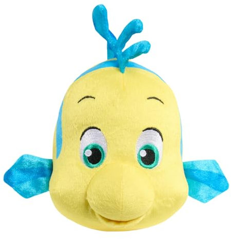 Just Play Disney Junior Ariel Flunder Plüsch, 17,8 cm, Kinderspielzeug ab 2 Jahren