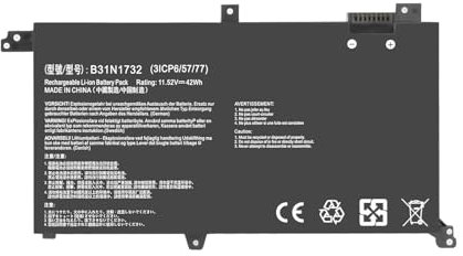Shentec B31N1732 Batterie d'ordinateur portable pour Asus VivoBook S14 S430FA S430FN S430UF S430UA X430FN X430UF X430UN K430FA K430FN X571G X571GD X571GT FX571GT FX5711G LH FX57. 1LI F571GD, F571GT