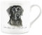 Purely Home Black Labrador Mug - Lifes Better with a Black Lab Bone China White Mug - Tea/Coffee Gift for Dog Lovers