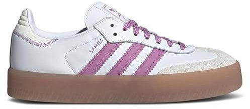 adidas Sneakers Sambae Donna, Bianco Viola, 6.5
