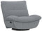FLEXISPOT XC6 Fauteuil de Relaxation avec Bascule, Fauteuil pivotant 360° avec Capacité de Charge de 160Kg, Fauteuil TV avec Dossier inclinable, Repose-Pied et Pochette, Gris Clair