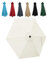 JEDAL Toile De Rechange pour Parasol Déporté 2.50m 2.70m 3.0m 6 Baleines, Auvent De Rechange pour Parasol De Terrasse Housse De Rechange De ​Parapluie Anti-UV(Blanca,250cm)