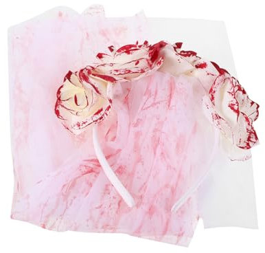 LIFKOME Halloween Haarschmuck Für Damen Geisterbraut Kopfschmuck Mit Blutakzenten Blumenkrone Für Halloween-feier Und Tag Der Toten Kostümzubehör Festival Haaraccessoire