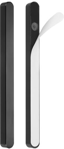 sourcing map 7 Stick on Glass Shower Door Handles, 2pcs Aluminum Alloy Bar Shower Door Pull Handles, Sliding Door Knob, Self-Adhesive Fixing Barn Pocket Door Solid Handles Black
