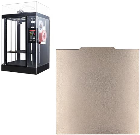 3D-Drucker-Bauplatte 332 X 340 Mm, Doppelseitiges PEI-Blatt, Magnetisches, Flexibles Heizbett, PEI-Druckplatte für Modelle der Raise3d Pro2- und PRO 2 PLUS-Serie, 3D-Druckerzubehör