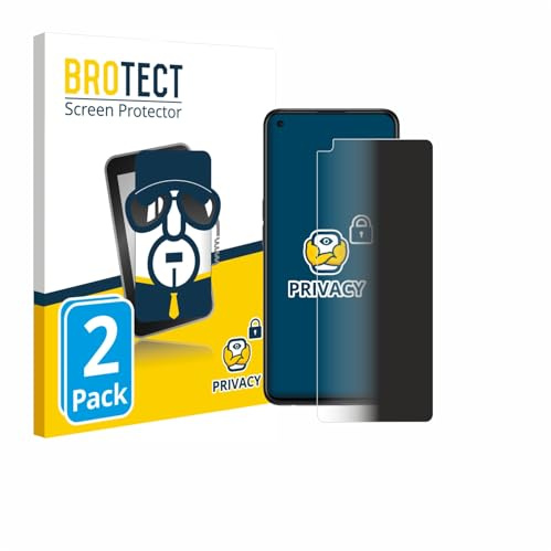 BROTECT Blickschutzfolie für Oppo Find X3 Lite | 2 Stück Anti-Spy Displayschutz Made in Germany Smartphones und Handys Privacy Screen Protector Blaulichtfilter Klare Folie