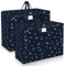 Fentar 2Pc Bolsa de Ropa de Tela Oxford, 105L Cajas Almacenaje Ropa, Impermeable Bolsa Grande Almacenamiento, Engrosar Bolsa Almacenamiento Cremallera, Moda Bolsas de Tela para Guardar Mantas