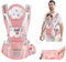 IULONEE Babytrage Baby-Tragetasche Babytrage Neugeborene Ergonomische Babytrage Einfach Anzuziehen Babytrage Hüftsitz Baby Tragegurt Babytragetuch Ideal Für Freihändiges Elterndasein (Rosa)