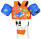 MoKo Kinder Schwimmflügel 22-55 lbs, Kleinkind Schwimmjacke, Badeanzug mit Verstellbar Gurt, Schwimmjacke Wasser Flügel Pool Float, Meer Schwimmen Hilfe für Wassersport Lernen, Orange-Blau-Haie