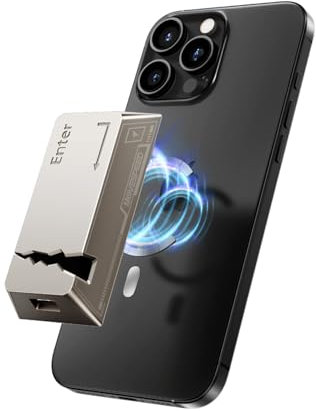 MOVE SPEED Portable SSD 2TB mit magnetischer Funktion Bis zu 2.000MB/s, USB 3.2 Gen 2x2, Unterstützt 4K ProRes HDR, Magnetische SSD Externe Festplatte Funktioniert mit Apple Find My