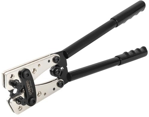 TECPO Crimpzange Kabelschuhzange Quetschzange Presszange Kabelschuhe Crimp Zange für 6-50 mm²