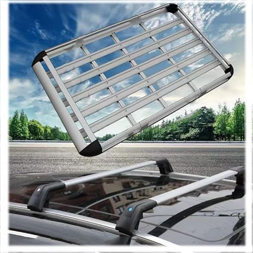 QDFNJYONG 2 Stück Auto Dachträger für Citroen C4 Grand SpaceTourer 2018-2024, Aluminium Dachträger Relingträger Fahrradträger Verdicktes Material Einfache Installation,A/LuggageRackFrame-A/M