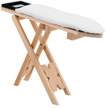 TOYANDONA Table à Repasser Miniature pour Poupées Accessoire De Décoration pour Maison De Poupées pour Bricolage Et Miniatures Design Créatif Et Réaliste