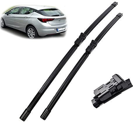 Escobillas limpiaparabrisas Delanteras LHD de 28 + 24 para Opel Astra K (2015, 2016, 2017, 2018, 2019 y 2020)