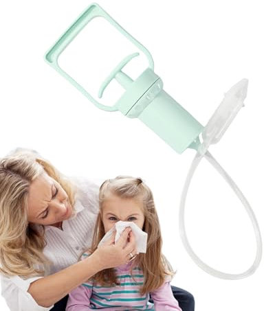 Nasal Aspirator - Nasensauger | Congestion Relief Nasenreiniger | Nose Sucker | Mucus Remover | Tragbarer Nasensauger | Bequeme Saugpumpe | Verstopfungsentlastung | Nasenreiniger Manuell