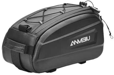 Borsa per sedile posteriore per bicicletta - Borsa per tronco 6L impermeabile, tasche multiple per ciclismo Stoccaggio sedile posteriore | Attrezzature per biciclette montate sulla griglia con manico