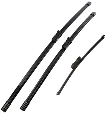 Erick's Wiper Wischerblätter-Set für vorne und hinten, kompatibel mit VW Golf 6 Schrägheck 2009–2012, Windschutzscheiben-Fensterbürsten, 61 cm + 48 cm + 27,9 cm(Right Hand Drive)