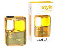 CCELL STYLO 510 Thread Battery, yellow, 290mAh Capacity, USB-C Charging, precsion heat temp control Compatible with CBD and Thick Oil Cartridges -no nicotine (yellow)