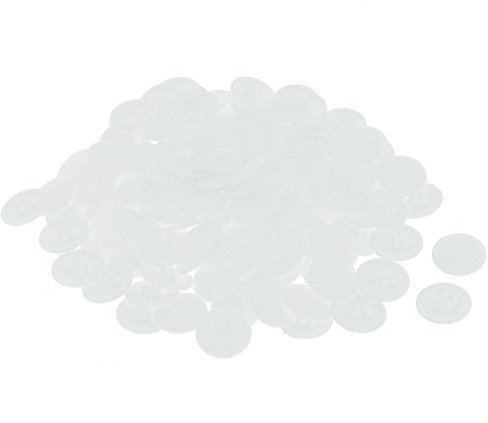 sourcingmap 6mm Phillips 17mm Head Dia Screw Plastic Cap Cover Translucent 100PCS