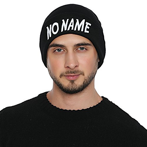 DonDon Mütze Herren Beanie Statement Wintermütze NO Name