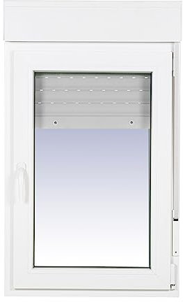 Ventanastock PVC 700x1155 Practicable Oscilobatiente Derecha con Persiana 1 hoja