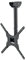 TM Electron TMSLC410 Soporte universal de techo extensible y giratorio para monitores o televisores LED, OLED, LCD, Plasma de 26 a 55,max. 30Kg, VESA 400x400, Negro