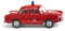 Wiking 086145 H0 Einsatzfahrzeug Modell Volkswagen 1600 Feuerwehr Limousine