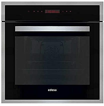Edesa EOE 7050 BK Horno Multifunción Plus 1100 W de 9 + 2 programas, esmalte ETC, sistema easy-clean,Display con Tecnología LCD, Guías Laterales Telescópicas, PSC, Capacidad de 70 L,Color Negro/inox.