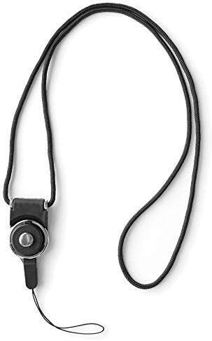 trage.band® cordon tour de cou avec fixation amovible, noir