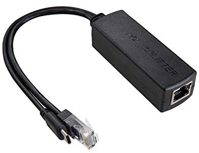 UCTRONICS PoE Splitter USB-C 5V - Active PoE to USB-C Adapter, IEEE 802.3af Compliant for Raspberry Pi 4, Google WiFi, Security Cameras, and More