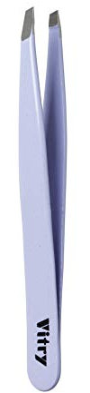 Vitry Pince à Épiler Pocket Mors Biais Inox Mauve Pale