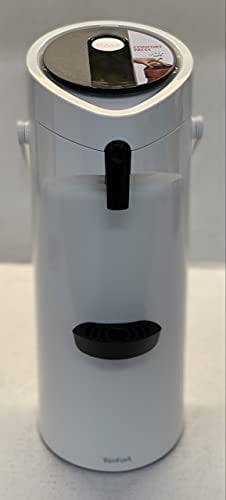 TEFAL K3140214 Ponza Pumpthermos Weiß 1 L Einfache Pumpfunktion Mit Großzügigem Pumpvolumen Warm Bis Zu 12 Stunden Kalt Bis Zu 24 Stunden