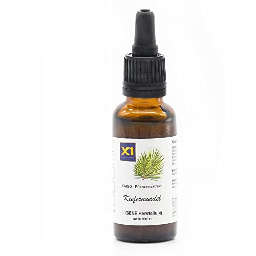 X1 - KIEFERNNADEL DMSO-KRÄUTEREXTRAKT - Pinus sylvestris - Verstärkte Wirkung 30 ml in Braunglasflasche
