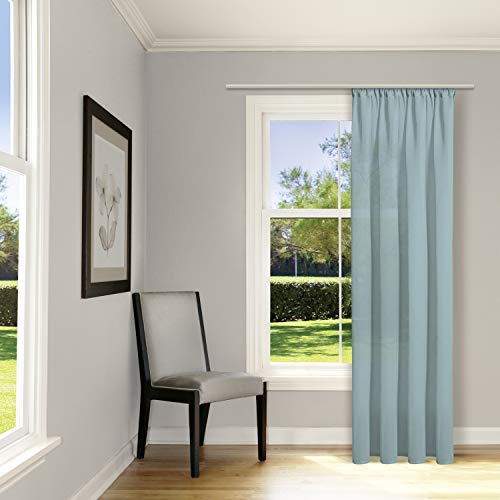 Feel of Nature Gardine Leni aus zertifizierter Bio Baumwolle B/H: 140/245 cm halbtransparenter Vorhang blau