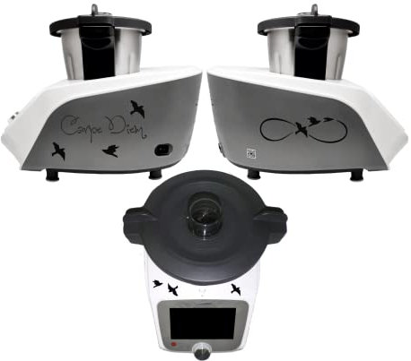 Aufkleber passend für Monsieur Cuisine Connect TREND Carpe Diem Schwalben