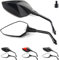 Area1 Premium Rückspiegel Spiegel Paar e-geprüft, schwarz, M10 Rechts+Linksgewinde. kompatibel mit MT03 MT07 MT09 MT10 MT125 Tracer XT 1200 Tenere FZ6 FZ8 FZ1 XJ6SP Vmax Xmax Nmax WR