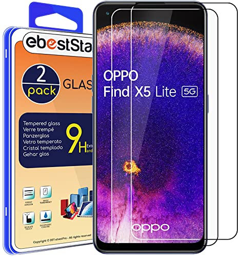 ebestStar - Verre Trempé x2 pour Oppo Find X5 Lite, Vitre Protection, Film Anti Casse, Anti Rayures, Sans bulles
