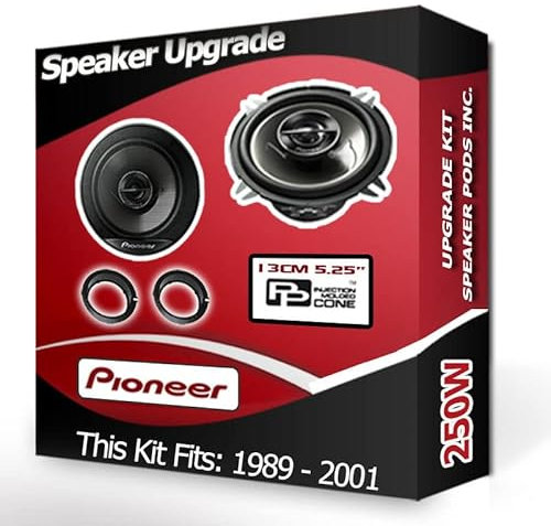Fiesta Speaker upgrade Front Door Pioneer car speakers 5.25 13cm 250W