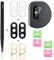 YHX-OU 6.8'' 2 Stück Kamera Linse Glas Ersatz für iPhone X XS Max Kameraglas hinten + 2 Stück für iPhone X Kamera Schutzfolie Linse Kameraschutz + Pinzette