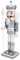 ABOOFAN Holz Nussknacker Soldaten Figur Nussknacker Soldaten Weihnachten Tischdekoration Ornamente für Weihnachtsfeier Gefälligkeiten Geschenke Silber