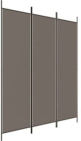 vidaXL Paravent 3-TLG. Raumtrenner Raumteiler Trennwand Umkleide Sichtschutz Spanische Wand Wohnzimmer Schlafzimmer Anthrazit 150x220cm Stoff